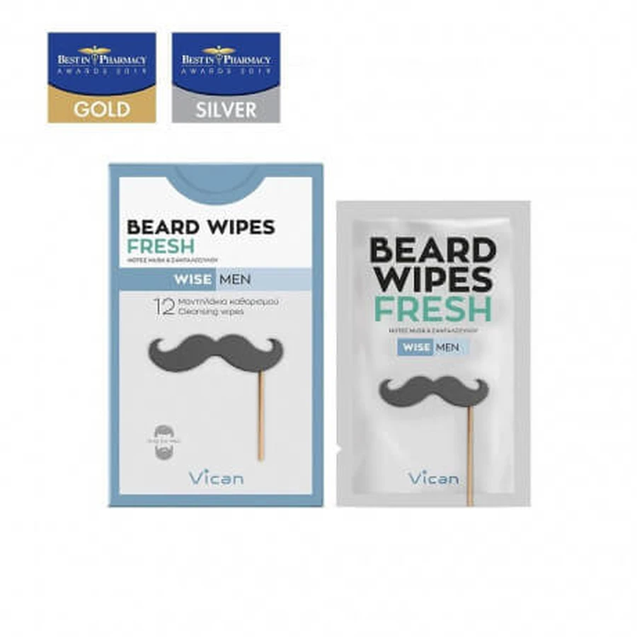 VICAN Wijze Mannen Baard & Haar Shampoo Kruidig 200ml