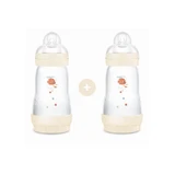 MAM Plastic Fles Easy Start Anti-Koliek Siliconen Fles 2+ Maanden 2 Stuks 260ml