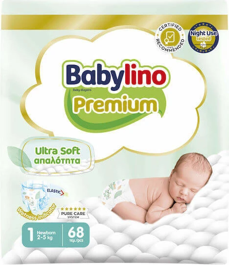 BABYLINO Premium Nr. 1 Voor 2-5kg 68 Stuks