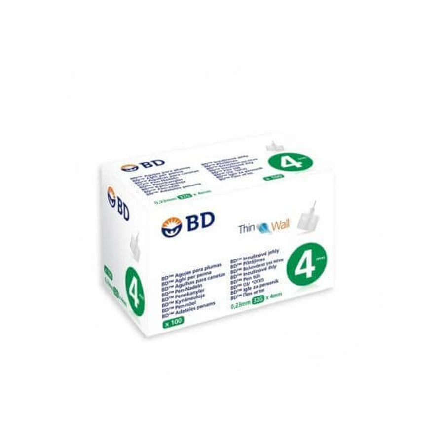 PARAPHARM BD Needles for Insulin Pens 4mm 32G x100