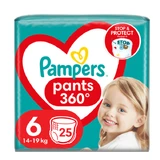 PAMPERS Pants 360° Baby Windeln-Bracket No6 (14kg-19kg) 25 Stück