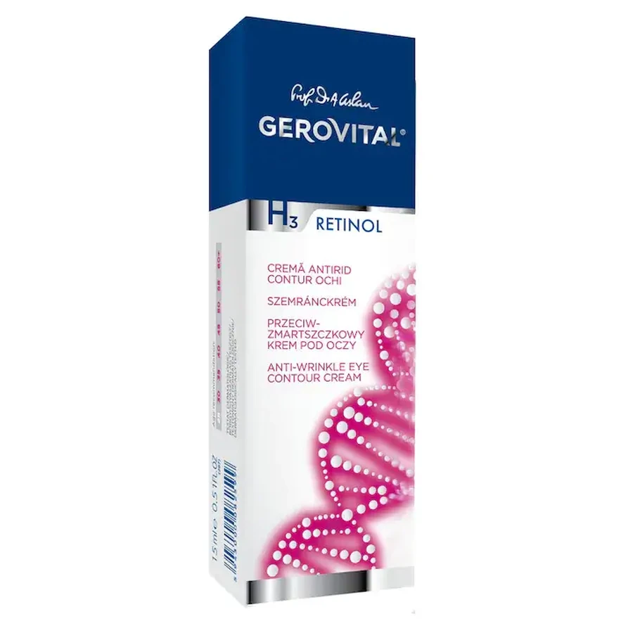 Gerovital H3 Retinol Anti-Wrinkle Eye Cream, 15 ml, Farmec