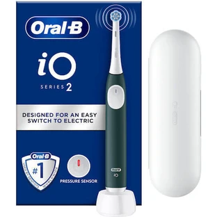 ORAL B iO Serie 2 Grün Elektrische Zahnbürste mit Reiseetui