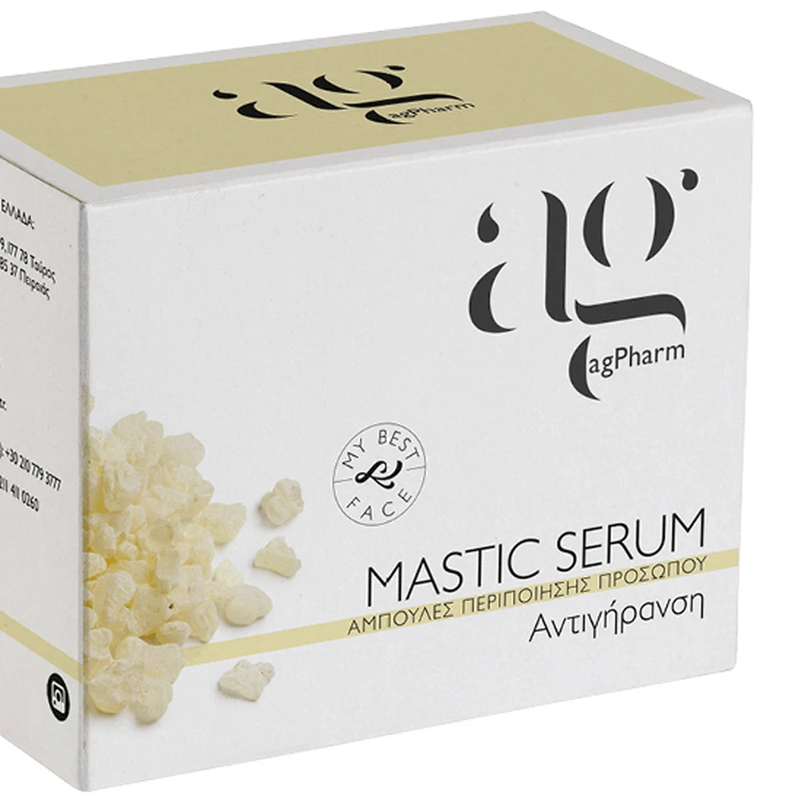AG PHARM Siero di mastice per il viso in fiale per la pelle anti-invecchiamento 2ml x1