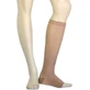 GOLDEN NET Calze antitrombo per il ginocchio inferiore di classe I, 18-22 mmHg con dita aperte Beige