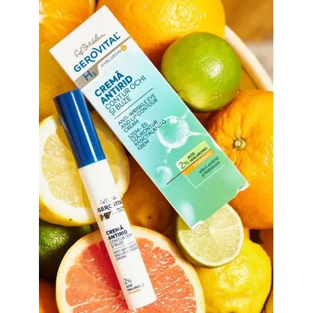 Gerovital H3 Crème anti-rides pour les yeux et les lèvres, 15 ml, Farmec