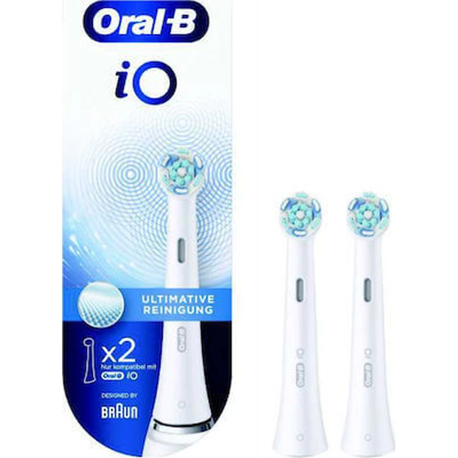 ORAL-B Cabezales de recambio para cepillos eléctricos en color blanco iO Ultimate Clean x2
