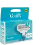 GILLETTE Venus Smooth Replacement Heads with 3 blades & Lubricating Tape 4 pieces