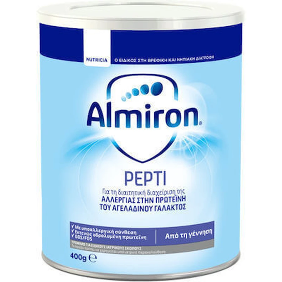 ALMIRON Pepti Leche en polvo para lactantes alérgicos a las proteínas de la leche de vaca a partir de 0 meses 400g
