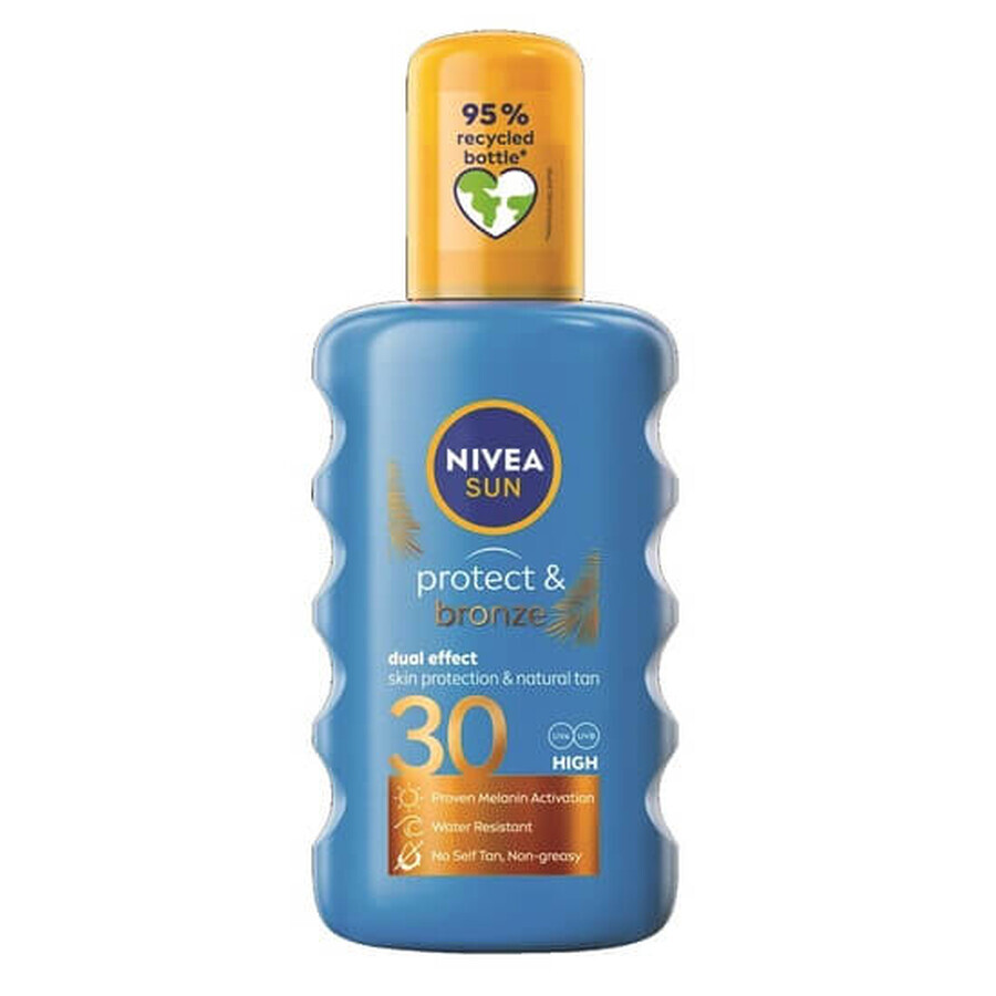 Zonnebeschermingsspray SPF 30 Protect &amp; Bronze, 200 ml, Nivea Sun