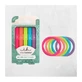 AMBITAS Invisibobble Ecotie Tierra Neón Brillo Cintas para el Pelo 6 Piezas