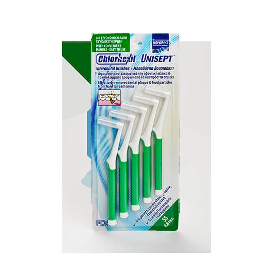 INTERMED Chlorhexil Interdental Brushes 0.8mm x5