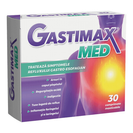 Gastimax Med, 30 comprimés à croquer, Fiterman