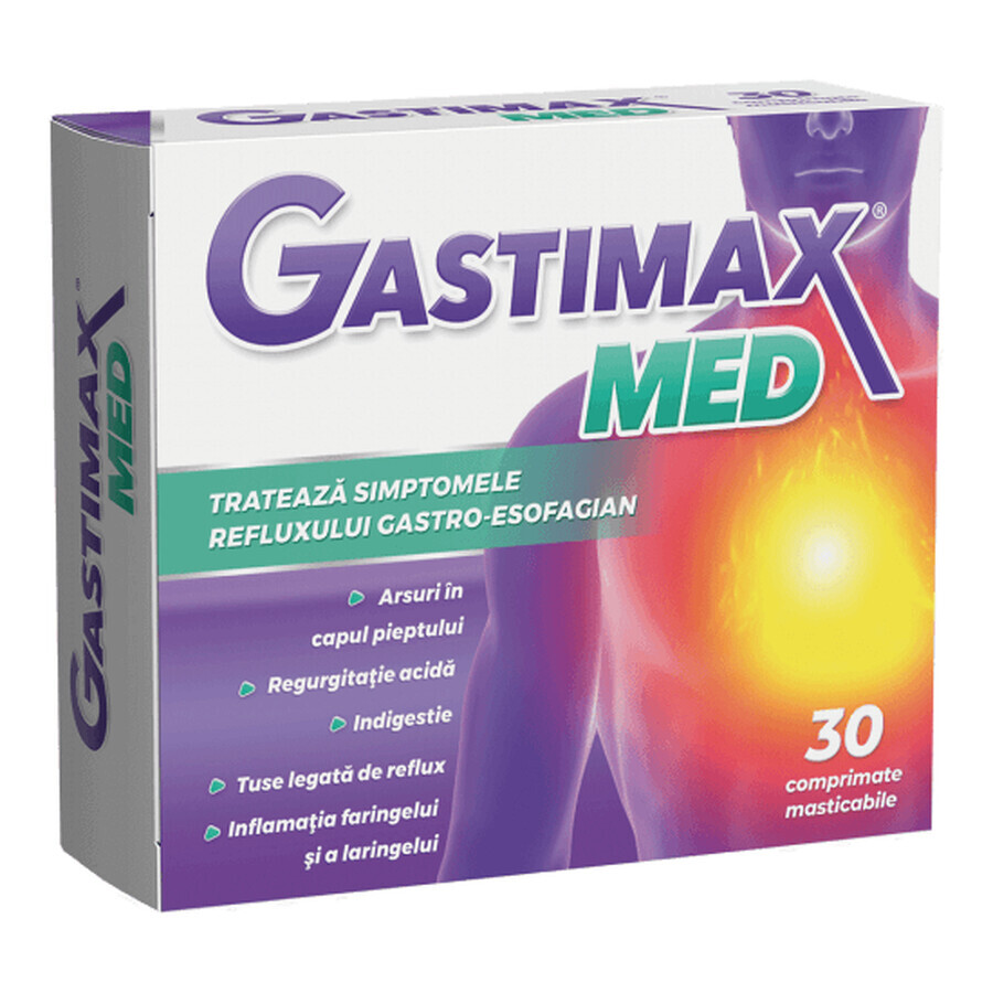 Gastimax Med, 30 kauwtabletten, Fiterman