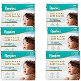 PAMPERS Wipes Baby Aqua Sof Touch Babydoekjes (18 Verpakkingen van 48 stuks) 864 Stuks