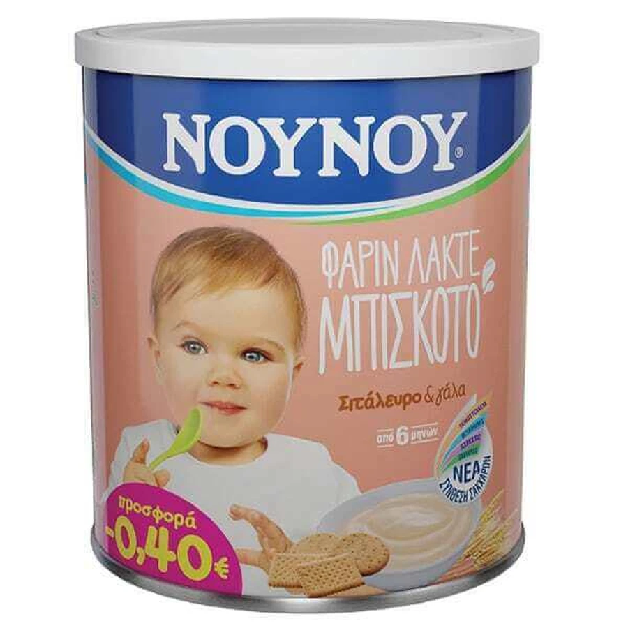NUNU FARIN Galleta Lacté con Harina de Trigo y Leche A partir de 6 meses 300gr