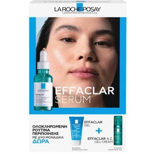 LA ROCHE POSAY Promo Effaclar Serum Tegen Hardnekkige Smetten, 30ml, Effaclar Gel, 50ml & Effaclar A.Z Gel-Crème, 3ml