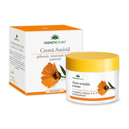 Crema antirid cu galbenele si vitaminele A, E, F si pantenol, 50 ml, Cosmetic Plant