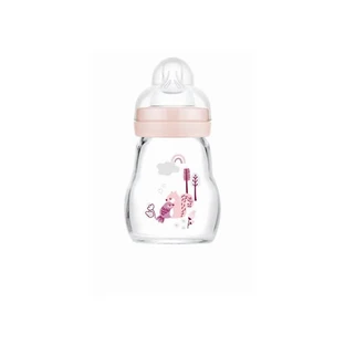 MAM Glazen Fles Voel je Goed Met Siliconen Speen, Voor 0+ Maanden 370SG 170ml