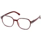 EYELEAD Presbyopie Bril E264 Rood-Diaphanous-Glazen 1,00