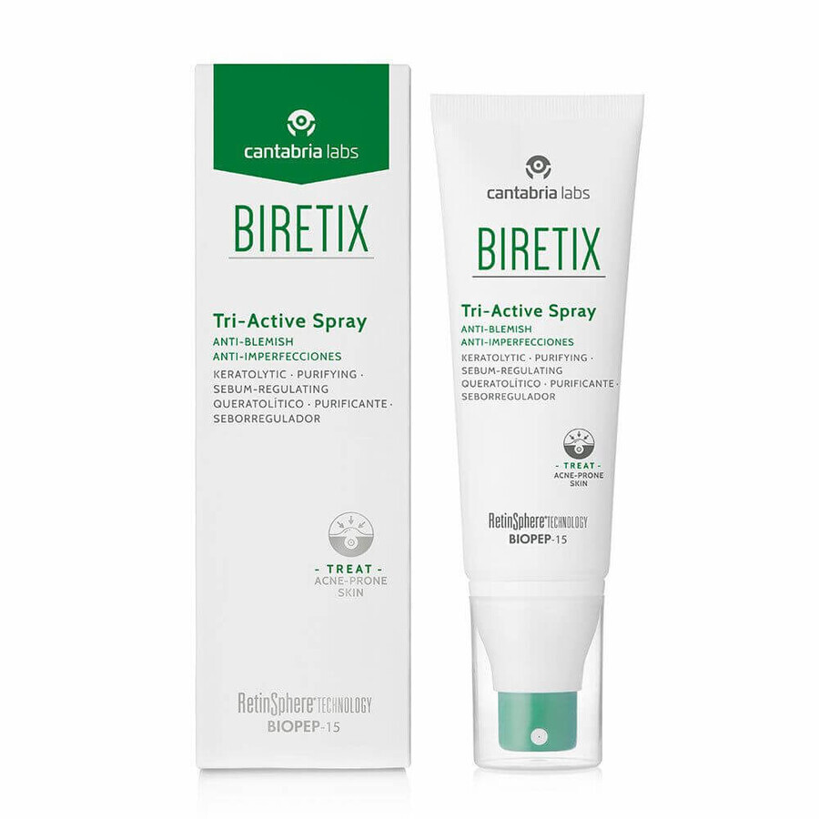 Tri-Active Biretix anti-puistjes spray, 100 ml, Cantabria Labs