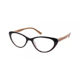 EYELEAD Presbyopie - Leesbril met houten arm, Bordeaux Vlindervorm E206 +3,50