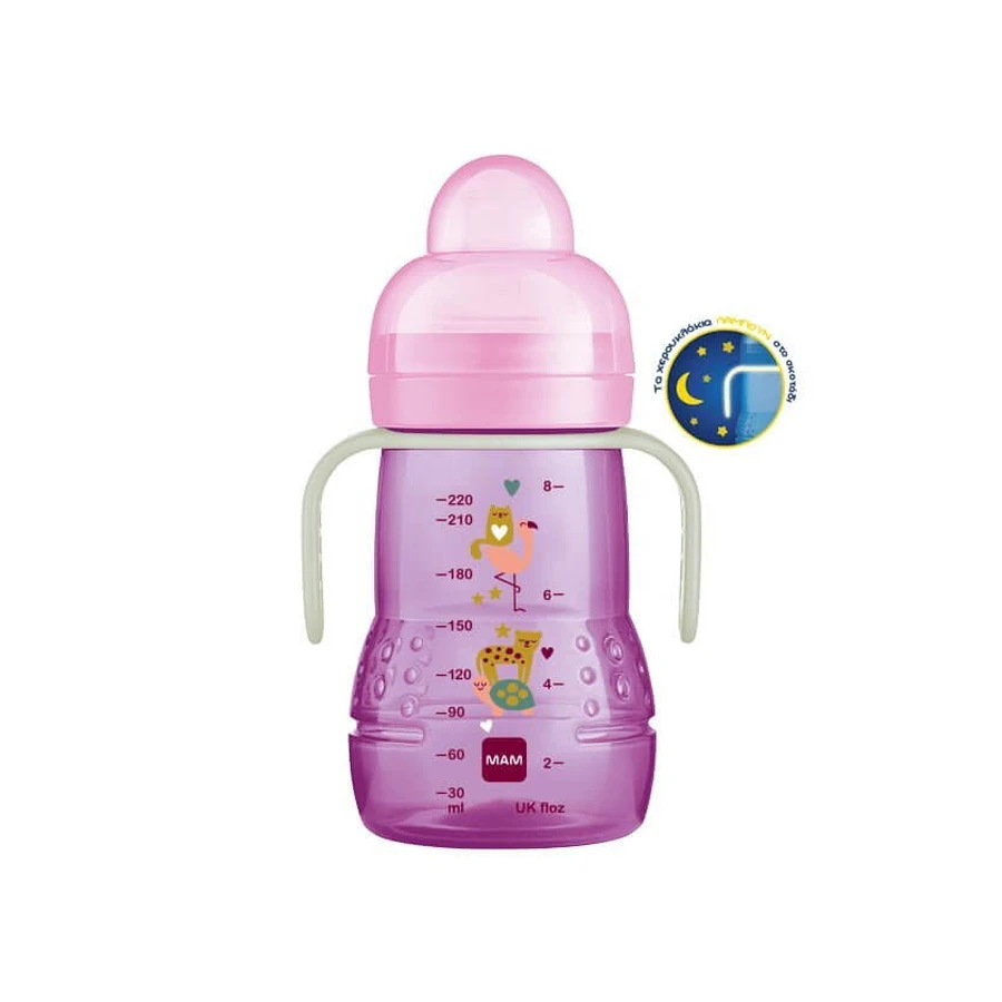 MAM Trainer+ Biberon de transition nocturne avec tétine et embout buccal 4+ mois 451G
