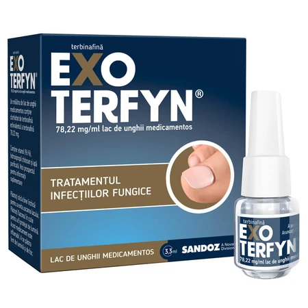 Exoterfyn medicinale nagellak, 78,22 mg/ml, 3,3 ml, Sandoz