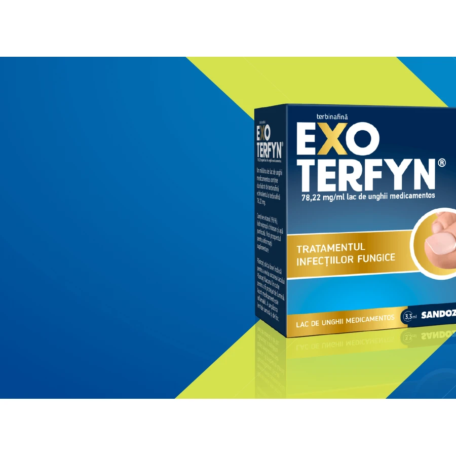 Exoterfyn medicinale nagellak, 78,22 mg/ml, 3,3 ml, Sandoz