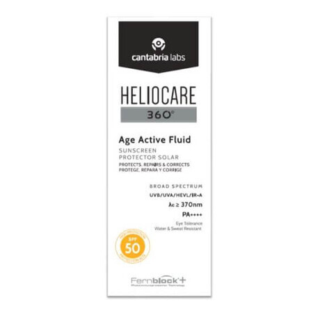 Zonnebrandvloeistof met SPF 50 Age Active Heliocare 360, 50 ml, Cantabria Labs