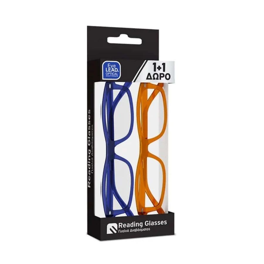 Ochelari de citit EYELEAD - Presbiopie Albastru (E220) și miere (E218) +4.00