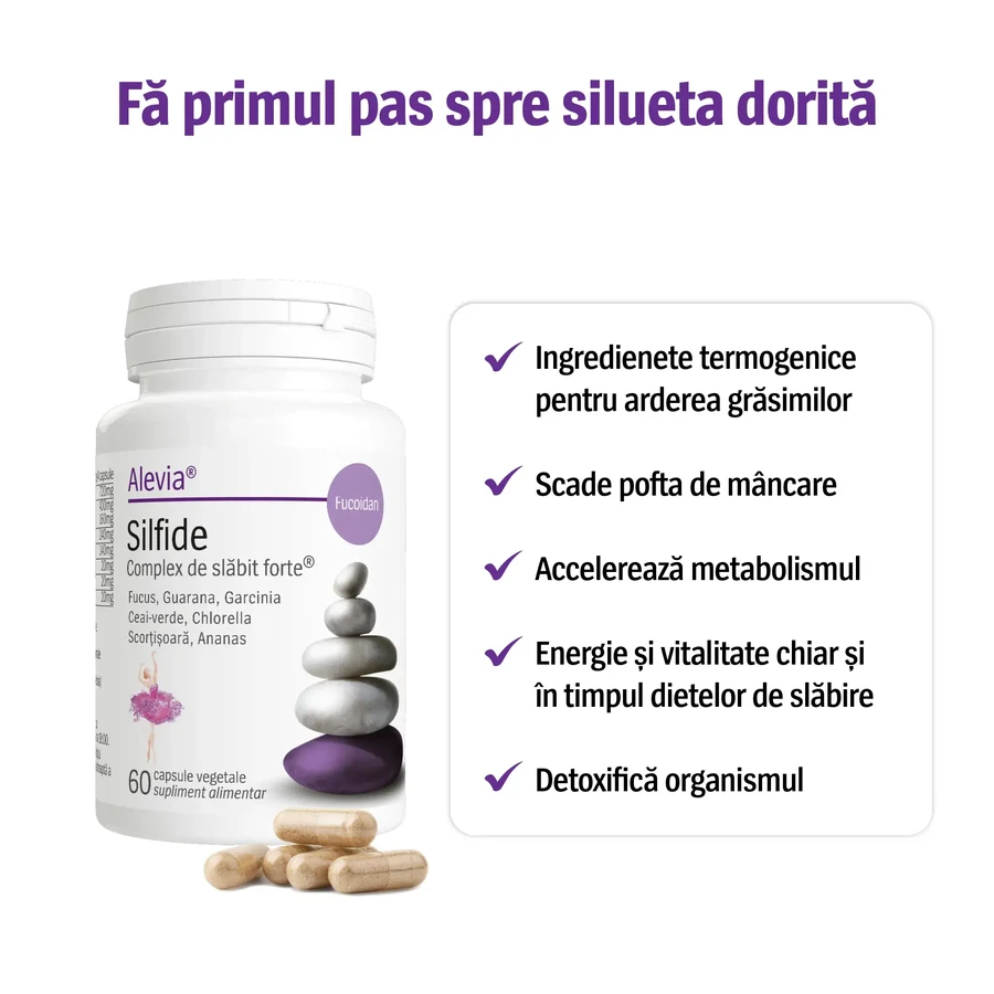 Silfide Abnehmkomplex plus Fucoidan, 60 Tabletten, Alevia