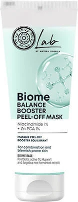 NATURA SIBERICA Lab Biome Balance Booster Peel-Off Mask Gezichtsbalancerend Masker Met Niacinamide & Zink 75ml