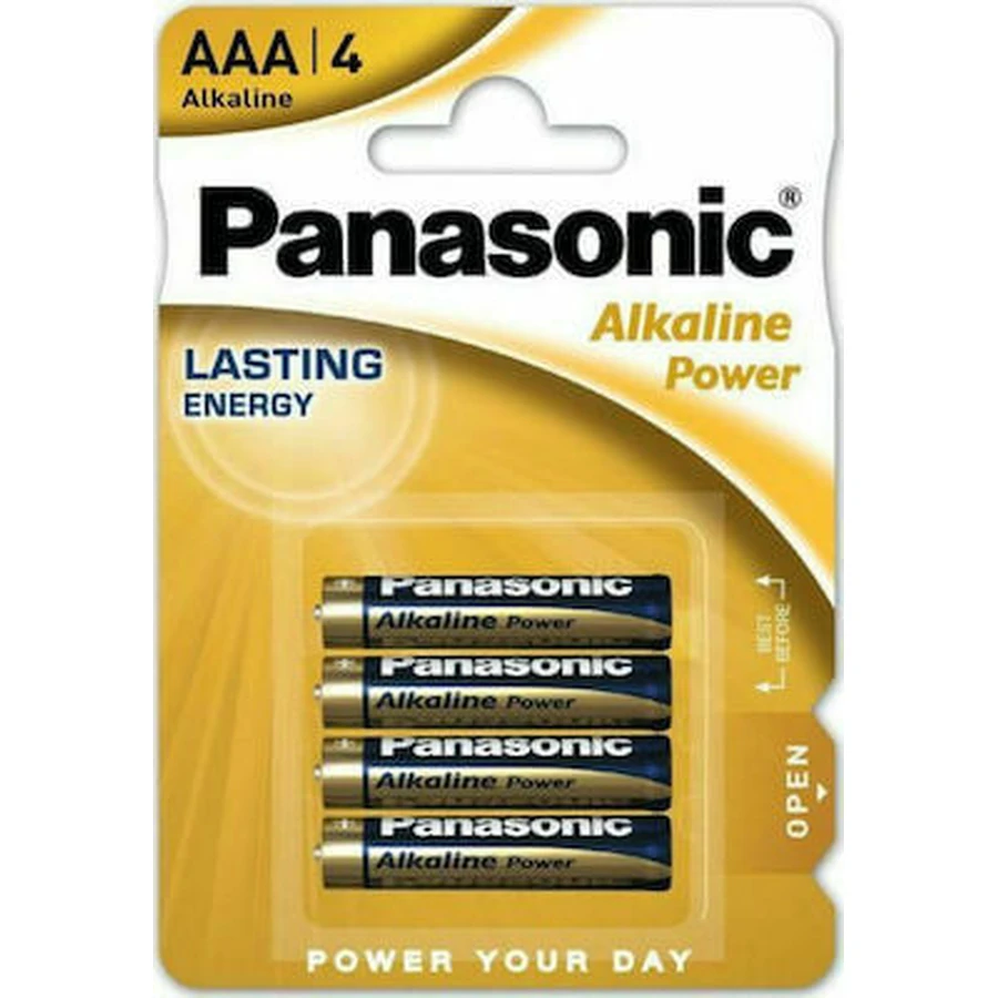 PANASONIC Piles Alcalines AAA 4 Pièces