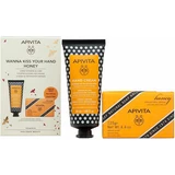 APIVITA Promo Wanna Kiss Your Hand Honey Intensive Hydrating Rich Hand Cream, 50ml & Apivita Honigseife, 125g