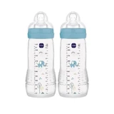 MAM Easy Active Biberón de Plástico con Tetina de Silicona 330ml Para 4+ Meses 365SBc