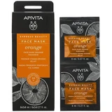 APIVITA Express Beauty Verjüngungsmaske mit Orange 2x8ml