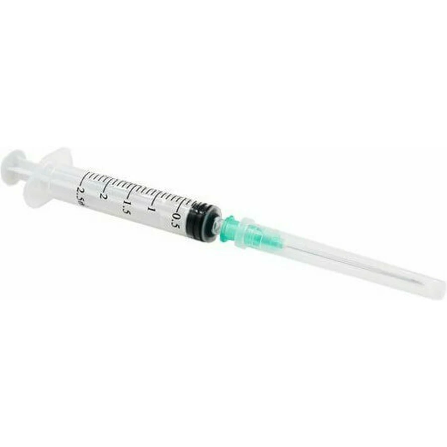 KARABINIS Seringue médicale avec aiguille 2.5ml 23g x 1 1/4" (0.6x32mm) 100 Pièces