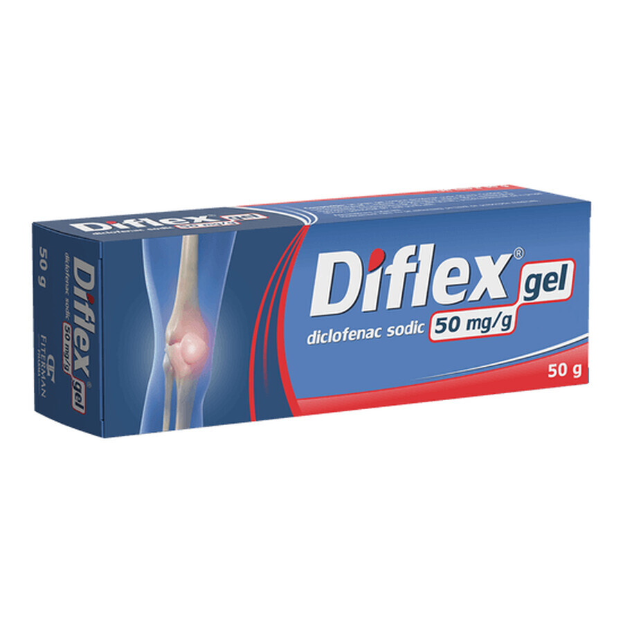 Diflex-Gel, 50 mg/g, 50 g, Fiterman