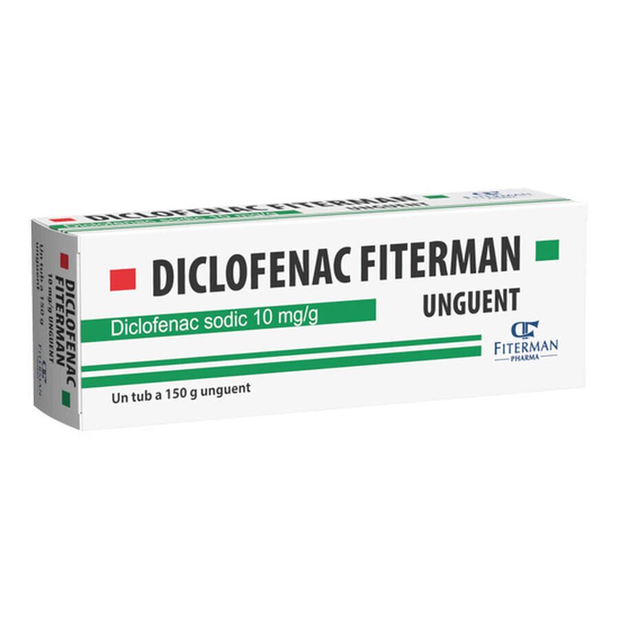 Diclofenac zalf, 10 mg/g, 150 g, Fiterman