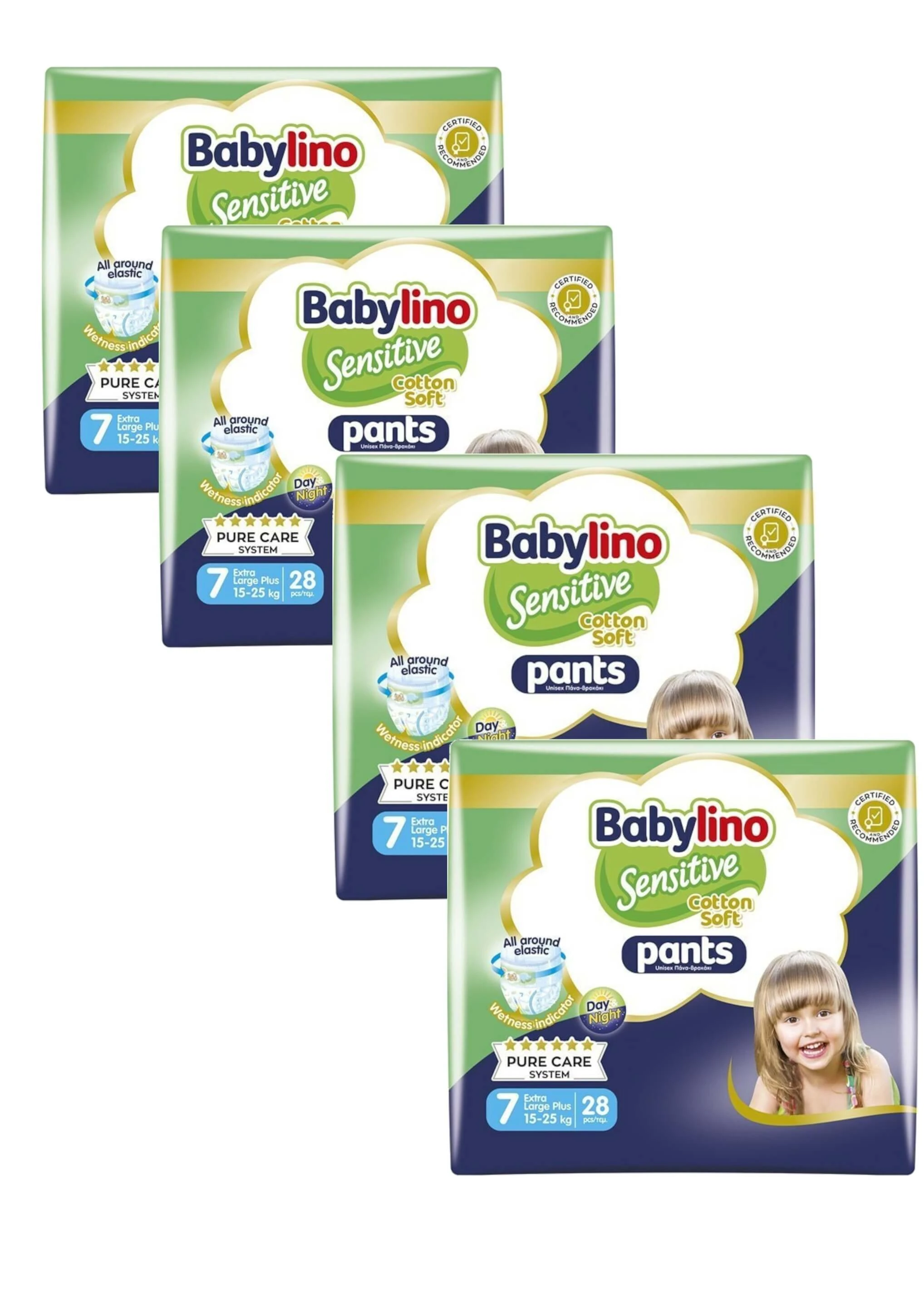 BABYLINO Zachte Katoenen Broek No7 15-25kg (28x4) 112 Stuks