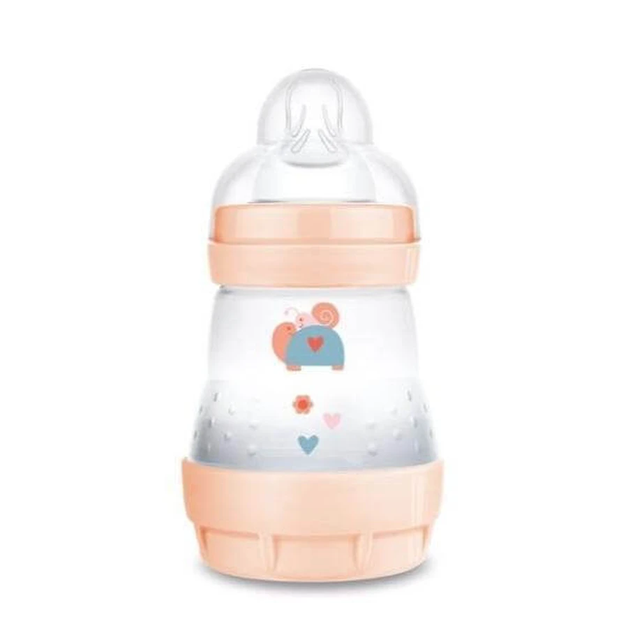 MAM Kunststoff-Flasche Easy Start Anti-Colic mit Silikon-Nippel 0+ Monate 160ml [350SGc]