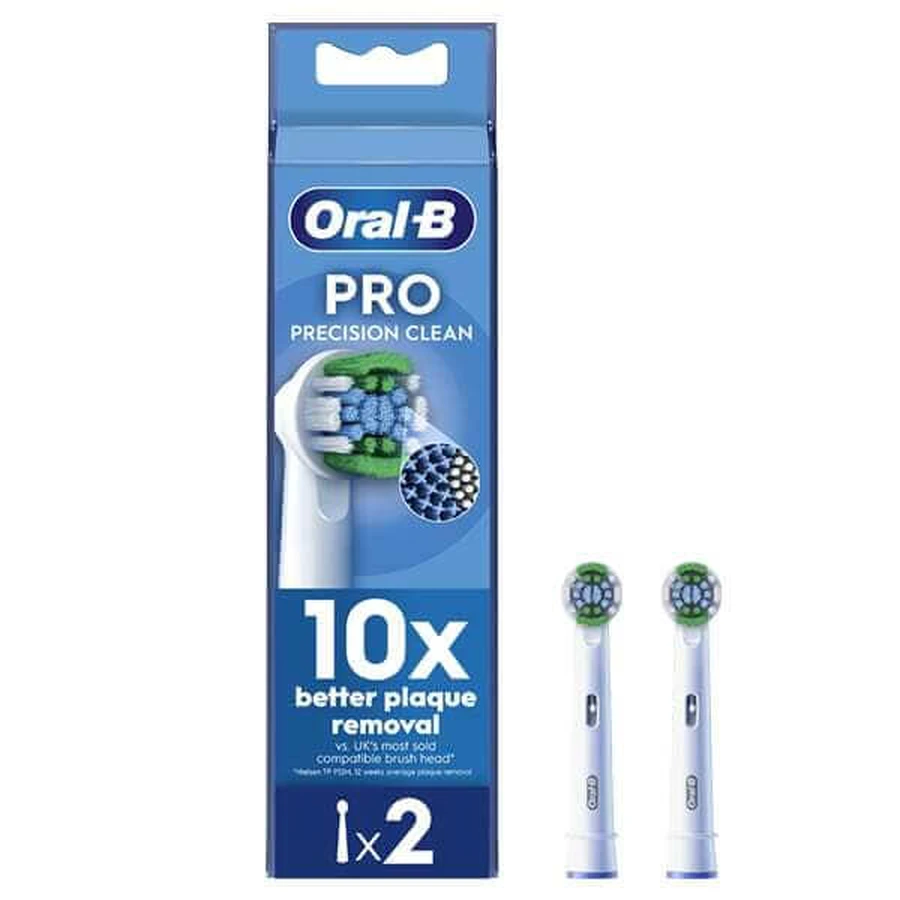 ORAL B Precision Clean Vervanging elektrische opzetborstels voor schone tanden en gezond tandvlees 2 stuks