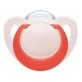 NUK Star Silikon-Schnuller mit Silikonring für 18-36 Monate [10.739.760] - Pink-Rot