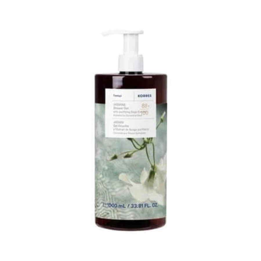 KORRES Jasmine Renewing Body Cleanser Gel de duș răcoritor cu parfum proaspăt de iasomie 1000ml
