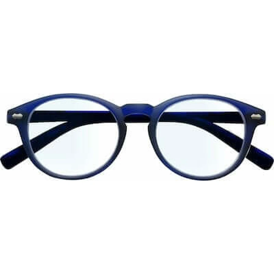 EYELEAD Lese-Fehlsichtigkeitsbrille Dunkelblau mit Blaulichtfilter B185 +1.50