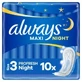 ALWAYS Maxi Noche Profresh No3 10 Piezas
