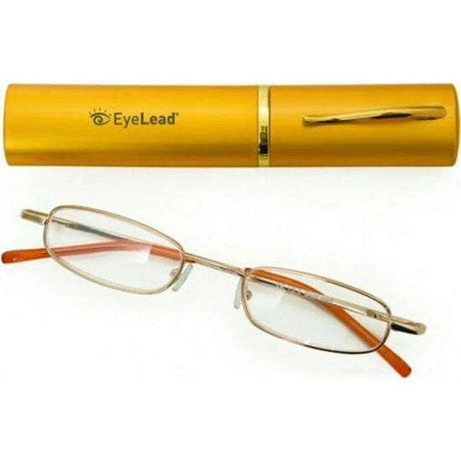 EYELEAD Taschenlesebrille Gold 3.75