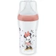 Butelka NUK Disney Minnie Mouse Perfect Match z miękkim silikonowym smoczkiem 3+ miesięcy 260 ml