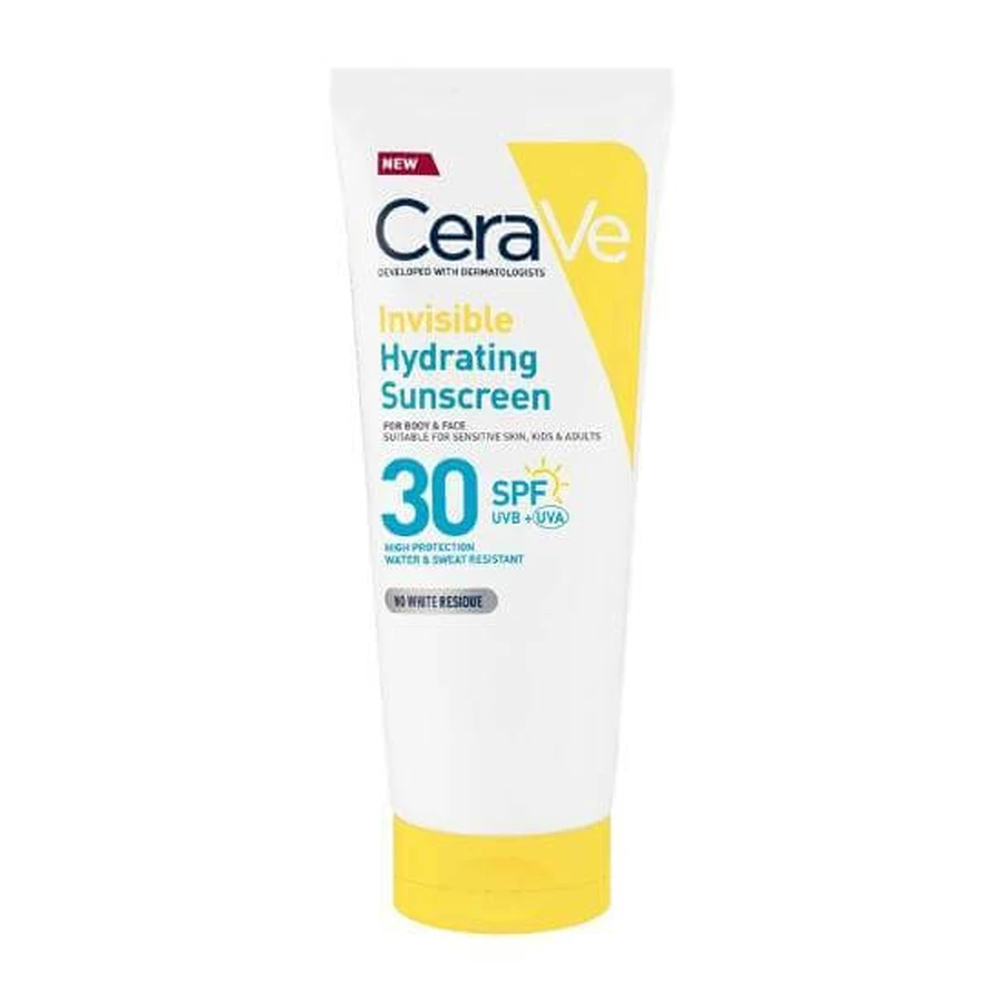 CERAVE Invisible Hydraterende Zonnebrandcrème Gezicht & Lichaam SPF30+ 75ml